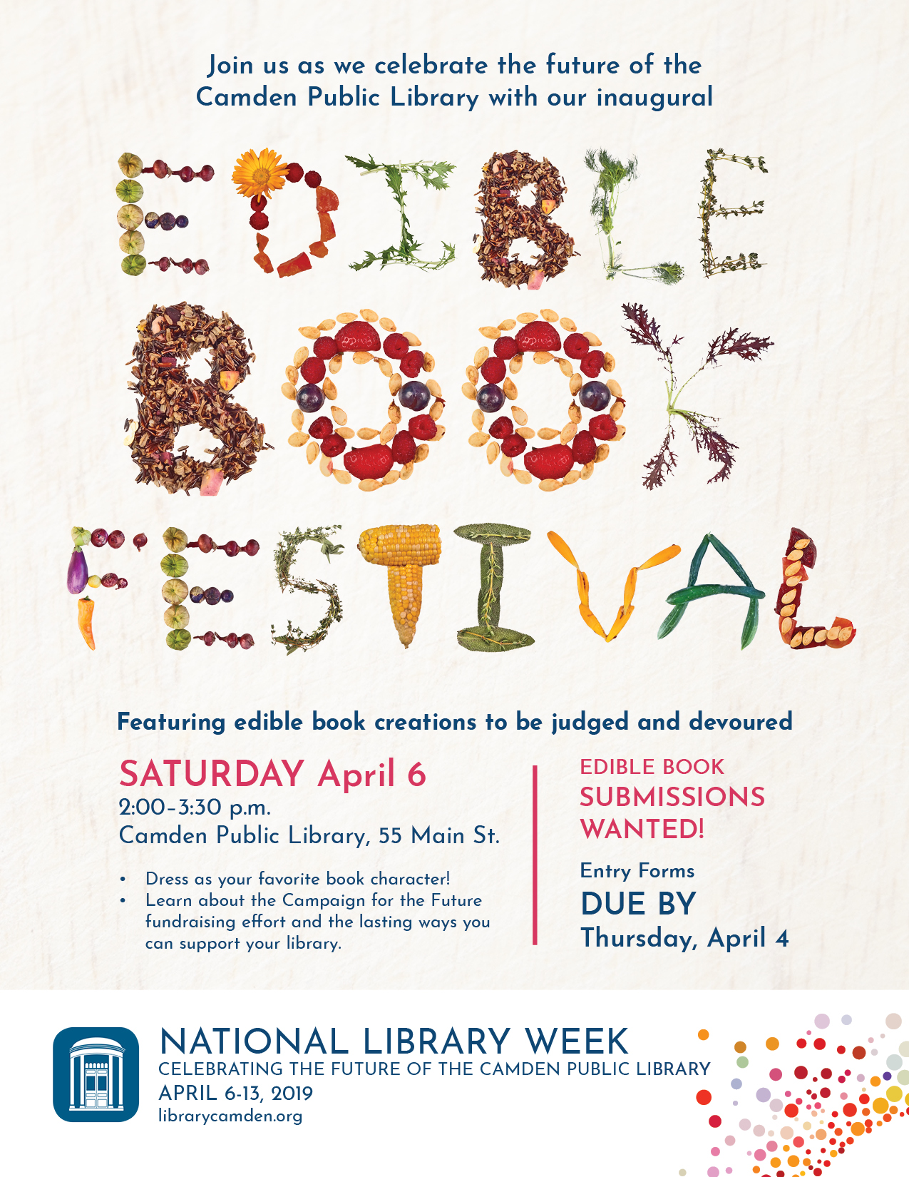 Edible Book Festival Camden Public Library