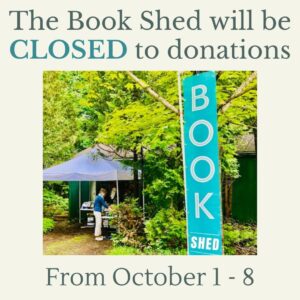 Book Shed CLOSED to Donations