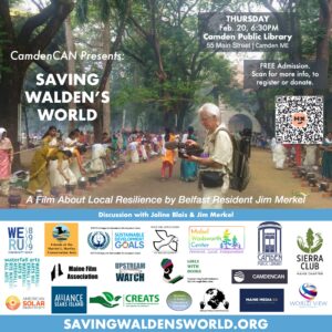 Thursday, February 20: “Saving Walden’s World” with Filmmaker Jim Merkel