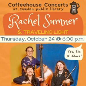 10/24 Coffeehouse Concert: “Rachel Sumner & Traveling Light”